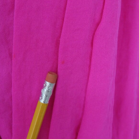 Rebecca Taylor Womens 8 Solid Pink Pleated Keyhole Front Sleeveless Sheath Dress - Picture 5 of 14